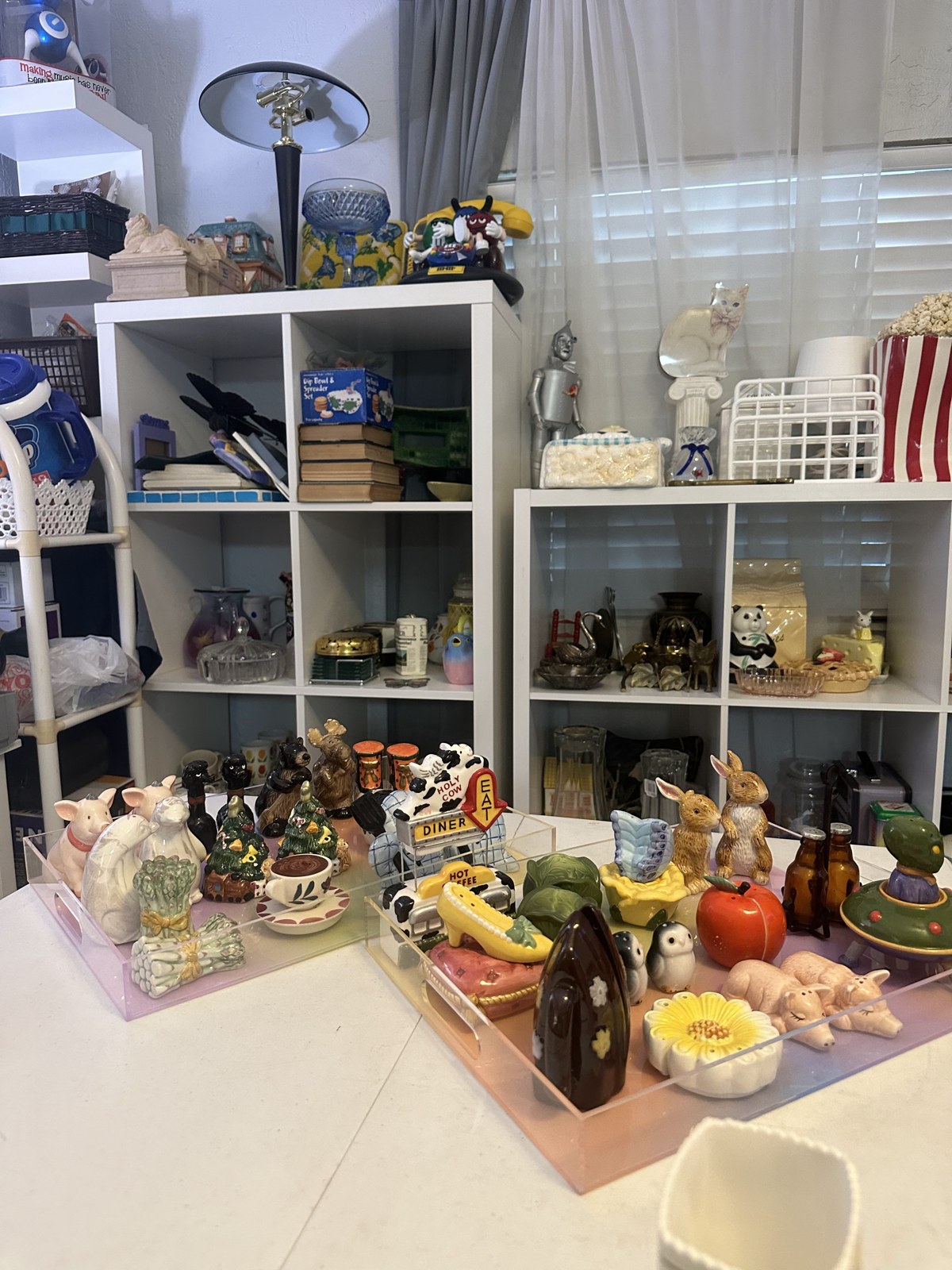 Vintage finds arranged for the first apartment shows